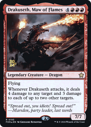 Drakuseth, Maw of Flames (PRE-193) - Foundations Promos Foil