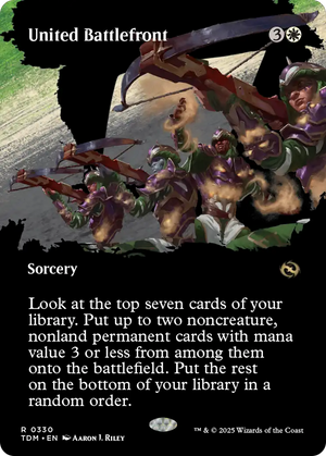 United Battlefront (TDM-330) - Tarkir: Dragonstorm: (Showcase) (Borderless) Foil