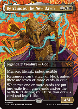 Ketramose, the New Dawn (Borderless) (DFT-350) - Aetherdrift (Borderless) Foil