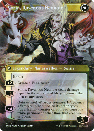 Sorin of House Markov (Borderless) (Textured Foil) (MH3-470) - Modern Horizons 3 (Borderless) Foil