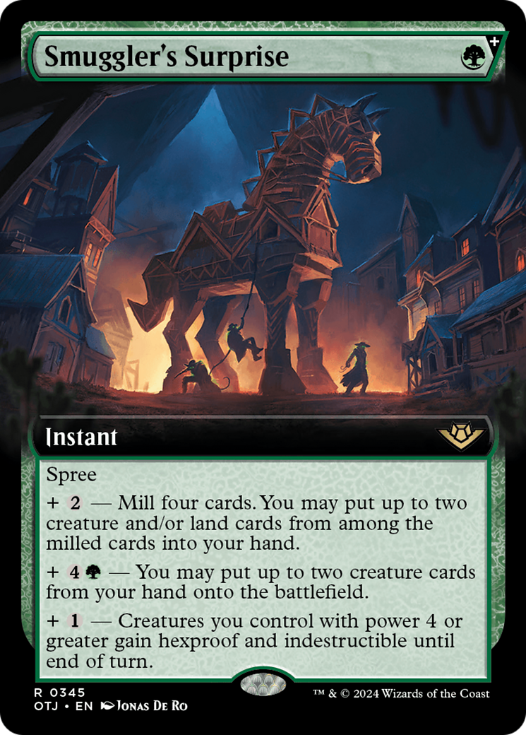 Smuggler's Surprise (OTJ-345) - Outlaws of Thunder Junction: (Extended Art, spree) Foil - Poke-Collect