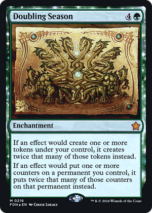 Doubling Season (PRE-216) - Foundations Promos: (enchantment) Foil