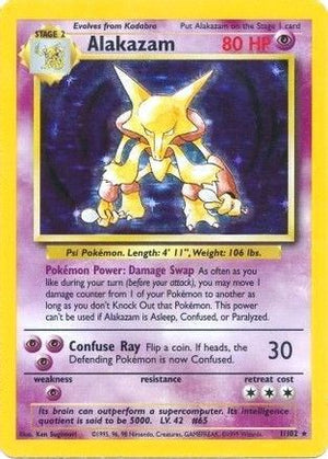 Alakazam 1/102 - Base 1st Edition Holofoil - Poke-Collect