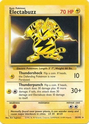 Electabuzz 20/102 - Base - Poke-Collect