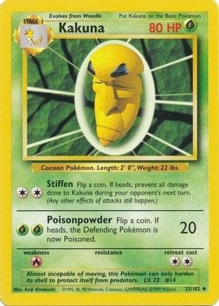 Kakuna 33/102 - Base Set - Poke-Collect