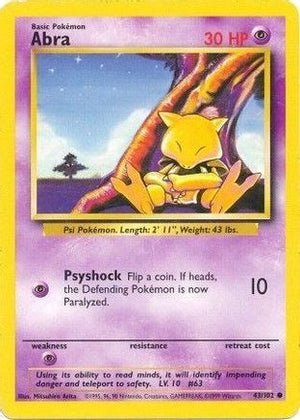 Abra 43/102 - Base - Poke-Collect