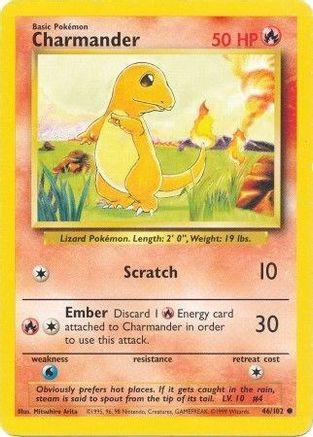 Charmander 46/102 - Base Set - Poke-Collect