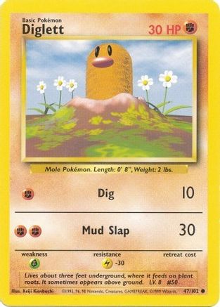 Diglett 47/102 - Base - Poke-Collect