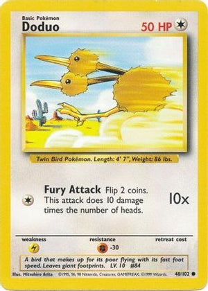Doduo 48/102 - Base Set - Poke-Collect