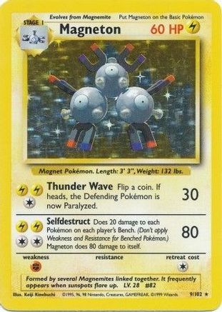 Magneton 9/102 - Base Holofoil - Poke-Collect
