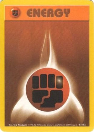 Fighting Energy 97/102 - Base Set - Poke-Collect