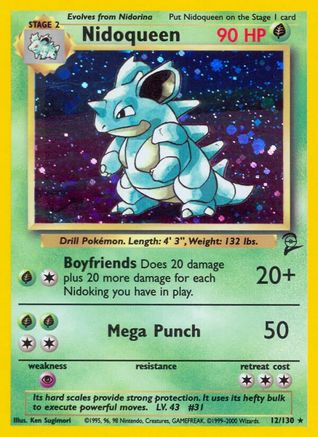 Nidoqueen 12/130 - Base Set 2 Holofoil - Poke-Collect