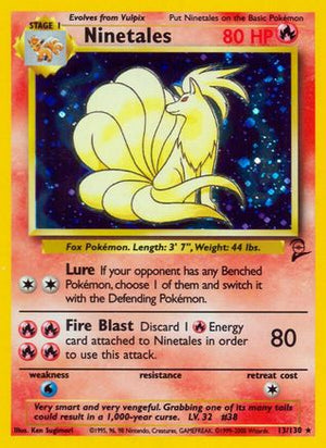 Ninetales 13/130 - Base Set 2 Holofoil - Poke-Collect