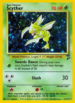 Scyther 17/130 - Base Set 2 Holofoil - Poke-Collect