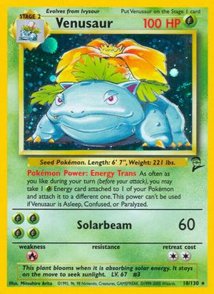 Venusaur 18/130 - Base Set 2 Holofoil - Poke-Collect
