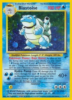 Blastoise 2/130 - Base Set 2 Holofoil - Poke-Collect
