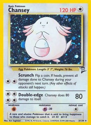 Chansey 3/130 - Base Set 2 Holofoil