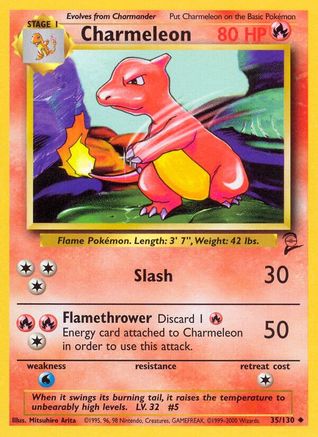 Charmeleon 35/130 - Base Set 2 - Poke-Collect