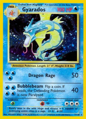 Gyarados 7/130 - Base Set 2 Holofoil - Poke-Collect