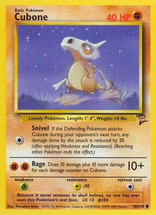 Cubone 70/130 - Base Set 2 - Poke-Collect