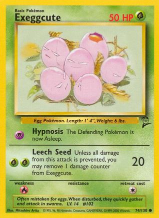 Exeggcute 74/130 - Base Set 2 - Poke-Collect