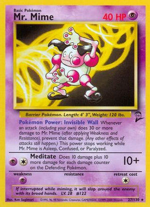Mr. Mime 27/130 - Base Set 2 - Poke-Collect