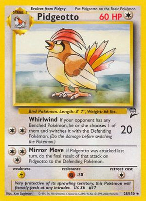 Pidgeotto 28/130 - Base Set 2 - Poke-Collect