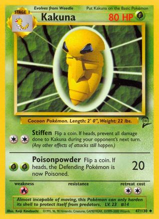 Kakuna 47/130 - Base Set 2 - Poke-Collect