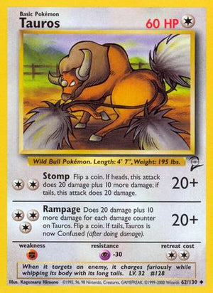 Tauros 62/130 - Base Set 2 - Poke-Collect