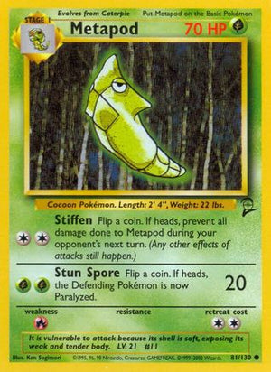 Metapod 81/130 - Base Set 2 - Poke-Collect