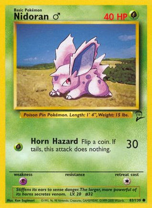 Nidoran ♂ 83/130 - Base Set 2 - Poke-Collect