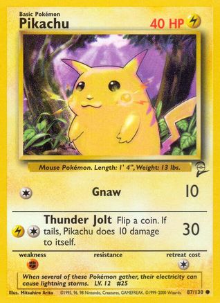 Pikachu 87/130 - Base Set 2 - Poke-Collect