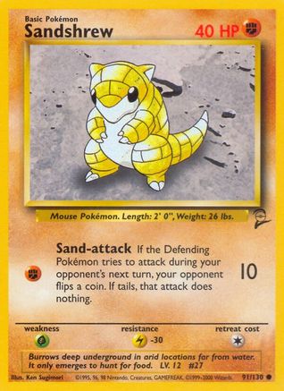 Sandshrew 91/130 - Base Set 2 - Poke-Collect