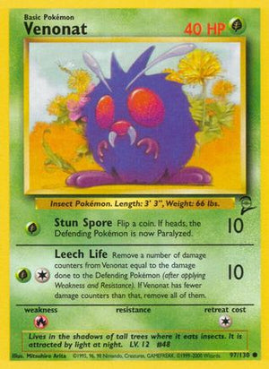 Venonat 97/130 - Base Set 2 - Poke-Collect