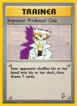 Imposter Professor Oak 102/130 - Base Set 2 - Poke-Collect