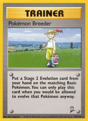 Pokémon Breeder 105/130 - Base Set 2 - Poke-Collect