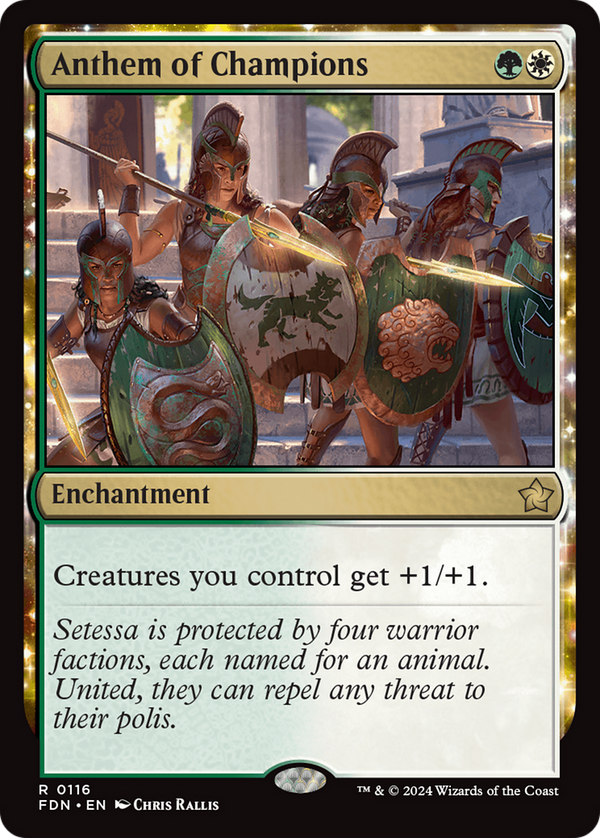 Anthem of Champions (FDN-116) - Foundations: (nyxtouched) - Poke-Collect