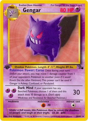 Gengar 20/62 - Fossil Unlimited