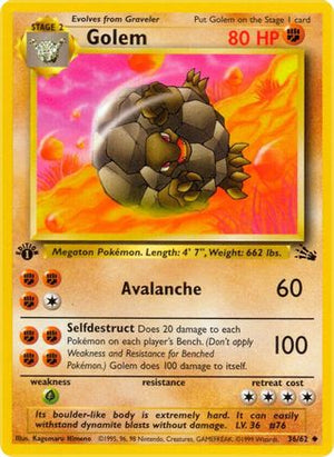 Golem 36/62 - Fossil Unlimited