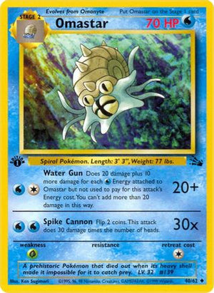 Omastar 40/62 - Fossil Unlimited - Poke-Collect