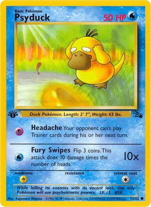 Psyduck 53/62 - Fossil 1st Edition - Poke-Collect