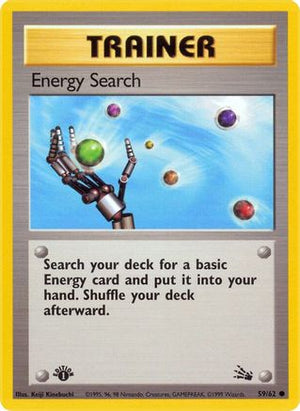 Energy Search 59/62 - Fossil 1st Edition