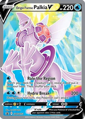 Origin Forme Palkia V SWSH253/307 - SWSH Black Star Promos Holofoil - Poke-Collect