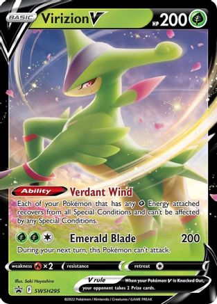 Virizion V SWSH295/307 - SWSH Black Star Promos Holofoil