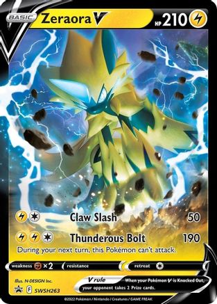 Zeraora V SWSH263/307 - SWSH Black Star Promos Holofoil - Poke-Collect