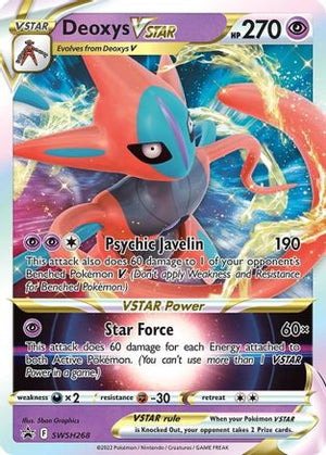 Deoxys VSTAR SWSH268/307 - SWSH Black Star Promos Holofoil