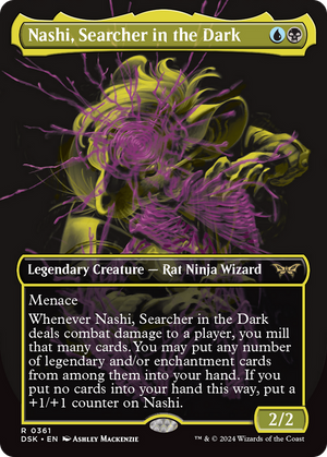Nashi, Searcher in the Dark (DSK-361) - Duskmourn: House of Horror (Borderless) Foil