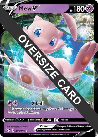 Mew V - 069/189 69 - Jumbo Cards Holofoil - Poke-Collect