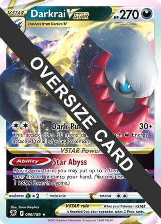 Darkrai VSTAR - 099/189 99 - Jumbo Cards Holofoil - Poke-Collect