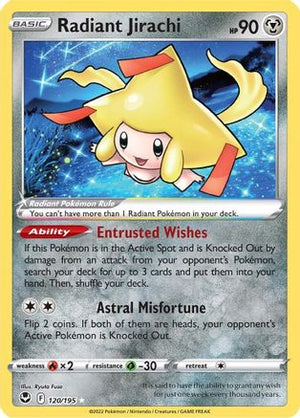 Radiant Jirachi 120/195 - Silver Tempest Holofoil - Poke-Collect